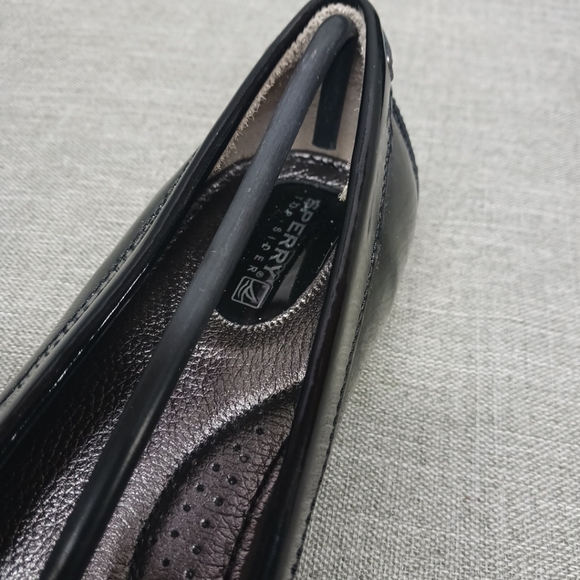 Authentic Sperry top sider brant point black patent women's size 9.5M - Picture 10 of 16